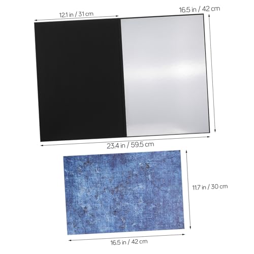 SEWACC 15pcs Photography Backdrop Board Kit with Marble Cement Wood Patterns for Food and Jewelry Flat Lay Shoots, Portable Photo Backgrounds for Product Photography and Content Creators
