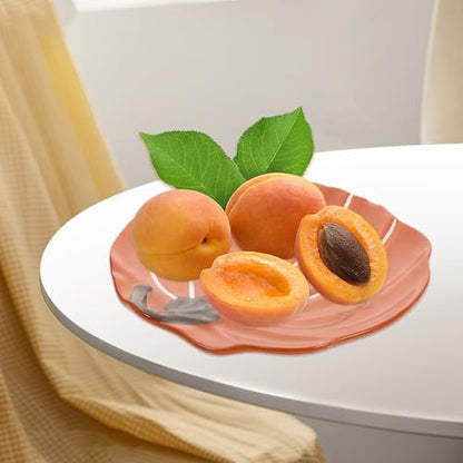 MAGICLULU Ceramic Pumpkin Plate Halloween Salad Dish Retro Food Dinner Plate Hand-painted Glazed Pumpkin Shape for Autumn Harvest and Thanksgiving Tableware