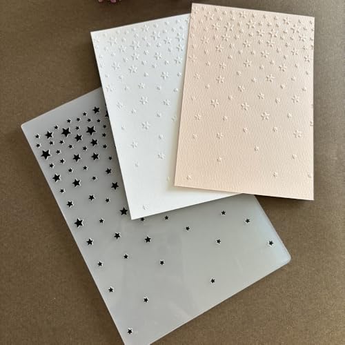 10Pcs 2D/3D Embossing Folders for Card Making, Branches Bricks Background Circle Flower Textured Plastic Embossing Folders Embossing Folder Craft Card Template for DIY Scrapbooking - color: 10 Pack A