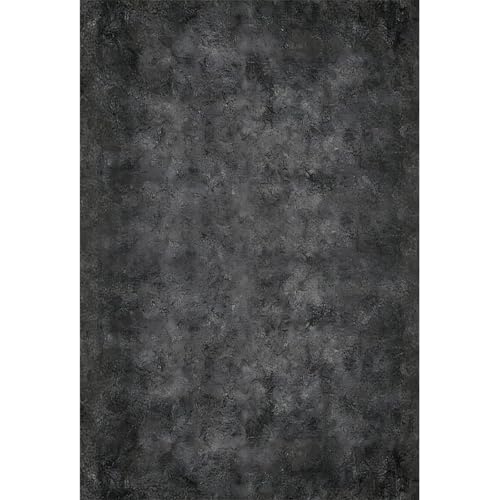5x7ft Dark Grey Texture Photography Backdrop 5x7ft Vintage Concrete Wall Photo Background Polyester Fabric for Professional Headshots, Portraits & Event Photography - color: Dark Grey, size: 5x7ft