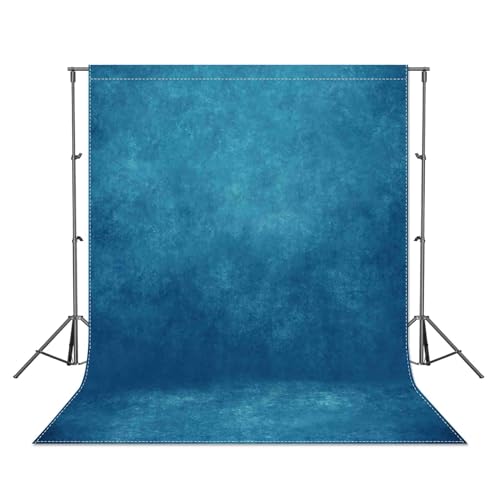 8x10ft Fabric Dark Blue Abstract Texture Photography Backdrop (No Stand No Clips) Portrait Photoshoot Background Adult Newborn Child Headshot Photo Studio Props Booth Rod Pocket On Top - color: Dark Blue, size: 8'x10'