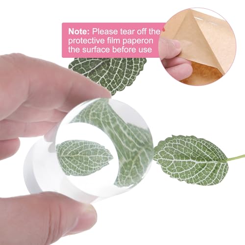 uxcell Acrylic Cylinder Display Blocks, 40 x 100 mm/1.6" x 3.9" Clear Jewelry Display Base Polished Cube Riser Stand Display Holder Base for Ring Bracelet Jewelry Cosmetics Crafts - size: 40 x 100mm