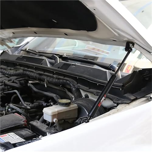 Compatible With Nissan Navara 2014-2022 Car Front Hood Support Spring Strut Bars Hydraulic Rod Refit Styling(Carbon silver) - color: Carbon silver