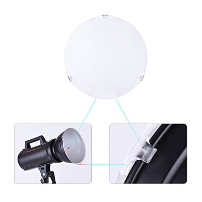 Andoer Photo Studio Portable 18.5cm Frosted-Surface Diffuser Plate for Bowens Mount 7" Standard Reflector Lamp Shade