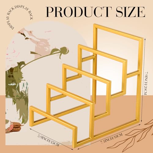 DoubleFill 2 Pack Purse Organizer for Closet Display 4 Layer Gold Riser Stand Clutch Purse Organizer Display Metal Wallet Rack for Handbag Home Retail Boutique Store Supplies - color: Gold, size: 4 Layer