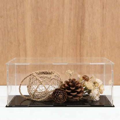 uxcell Acrylic Clear Display Case Box Dustproof Protection Showcase Cube Collectibles Show Box 11.8x5.9x3.9inch - size: 11.8x5.9x3.9 inch