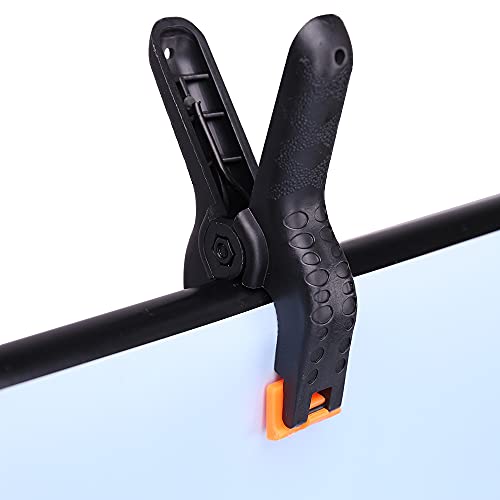 GFCC Spring Clamps Backdrop Clips - 6 Pack 4.5 Inch Heavy Duty Muslin Clamps for Backdrop Stand Photography Studio Background Holder Clips