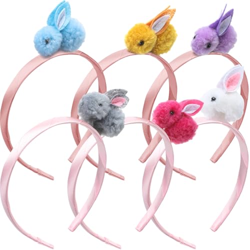 Norme 12 Pcs Easter Bunny Headbands Colorful Bunny Hair Bands Cute Rabbit Ears Headband Easter Costume Accessories Gifts Party Favor Decoration for Women Makeup Hair Hoop Photo Booth Props Supplies