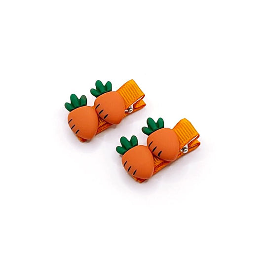 Easter Carrot Hair Clips Baby Girls Rabbit Carrot Hair Pin Easter Bunny Carrot Clips JHE54 (4 Pcs-Set A) - color: 4 Pcs-Set A