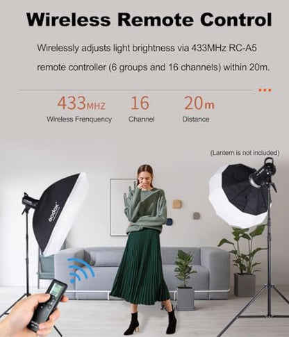 2pcs SL60W LED Video Light Kit with Softbox,60W Bowens Mount Studio Continuous Light Kit with Stand,Remote Control,Reflector,Brightness Adjustment for Video Recording,Wedding,Live Streaming