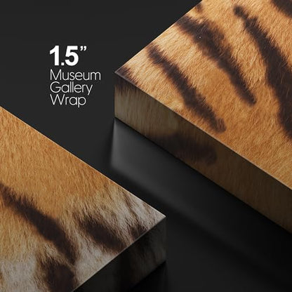 wall26 - Canvas Prints Wall Art - Canvas Prints Wall Art - Tiger Fur/Skin Texture - 12"x12" - color: 01. Tiger Pattern, size: 12"L x 12"W