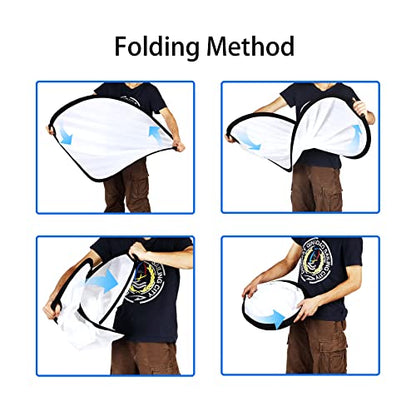 Selens 32 Inch (80cm) Reflector Photography, Collapsible Light Reflector with Carrying Case, 5 in 1 Handle Reflector for Photography Photo Studio Lighting -Translucent, Silver, Gold, White and Black - size: 32 Inch