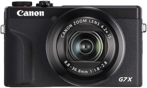 Canon PowerShot G7 X Mark III Digital Camera (Black) (3637C001) + 2 x 64GB Memory Card + 3 x NB13L Battery + Corel Photo Software + Charger + Card Reader + LED Light + More (Renewed)
