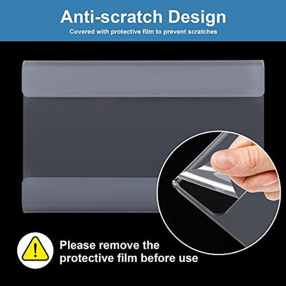 Lesnlok 6 Pack 3" x 5"inch Acrylic Sign Holder Wall Mount Sign Holders Clear Acrylic Frame with 3M Tape Adhesive Clear Poster Frames Plastic Sign Holder （Please remove the protective film before use）
