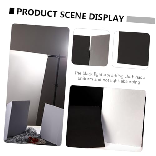 Photography Reflective Board and Backdrop for Studio and Outdoor Use, Thick A4 Foldable Photo Background Cardboard with Black and White Reflector Panels for Professional Lighting