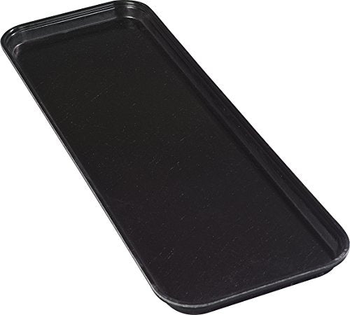 Carlisle FoodService Products Market Tray, Fiberglass Serving Platter for Food, Commercial and Home Use to Serve and Display, 8.75" x 25.5", 12 Count, Ebony