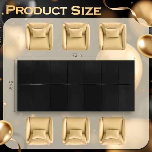 Just Shimmer 2pcs Black Foil Tablecloth 54 * 72inch Birthday Graduation Halloween Party Table Cloths Plastic Waterproof Disposable Table Cover for Halloween Neon Anniversary Party Supplies - color: Black