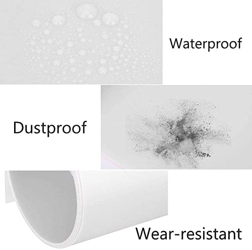 Meking Photography PVC Backdrop 31x59 inches (80x150cm) White Matte & Reflective PVC Background for Studio Video Product Commercial Ads Live Streaming Shooting - color: Matte & Reflective White