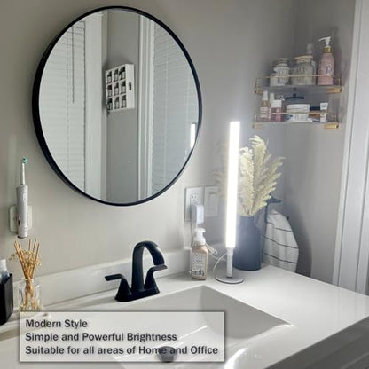 LED Vanity Lights for Mirror, Ultra bright/RA90/6000K/Remote Dimming Makeup Lights, Height Adjustable 12V/18W Fill Light for Mirror, for Make up, Photography, Video Recording Conference Lighting