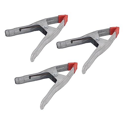 9 Inch Iron Galvanizing A Shape Spring Clamp 3PCS, Woodworking Clip for Fixing Tarpaulins, Lids, Photography Backgrounds