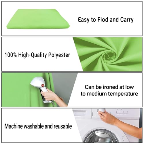 Large Screen Backdrop 10x10FT Light Green Background Cloth Photo Studio Shooting Props - color: Light Green, size: 10X10ft