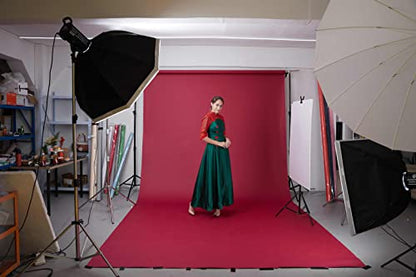 Seamless Photo Photography Background Paper Backdrop for Photoshoot, 107" x36', Flame - color: Flame