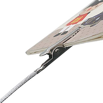 20 Pieces Double Head Alligator Clip Photo Holders Metal Wire Pictures Memo Note Clips Clamps