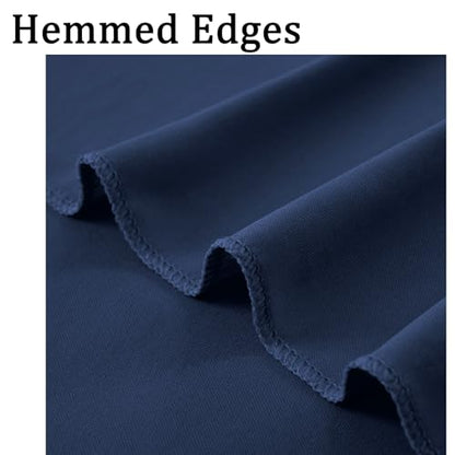 10ft x 10ft Wrinkle Free Navy Blue Backdrop Curtains Panels, 2 Panels 5x10ft Silky Polyester Photo Backdrop Drapes for Birthday Wedding Party Graduation Photography Background - color: Navy Blue, size: 10ftx10ft