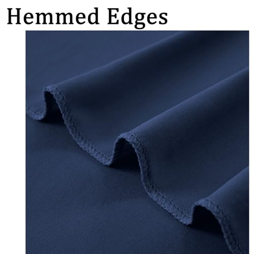 10ft x 10ft Wrinkle Free Navy Blue Backdrop Curtains Panels, 2 Panels 5x10ft Silky Polyester Photo Backdrop Drapes for Birthday Wedding Party Graduation Photography Background - color: Navy Blue, size: 10ftx10ft