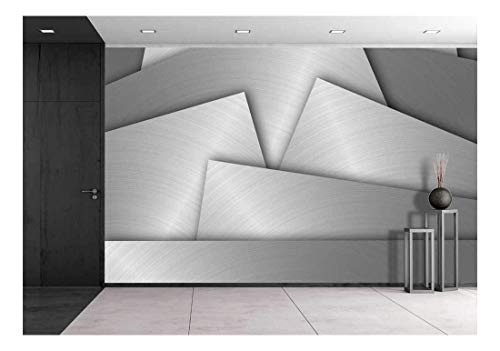 wall26 - Metal Texture - Removable Wall Mural | Self-Adhesive Large Wallpaper - 66x96 inches - color: Artwork - 11, size: 66"x96"