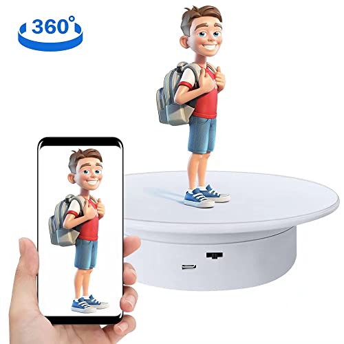 Display 360 Degree Electric Turntable,for Small Product Display, 7.87in Diameter product photography turntable
