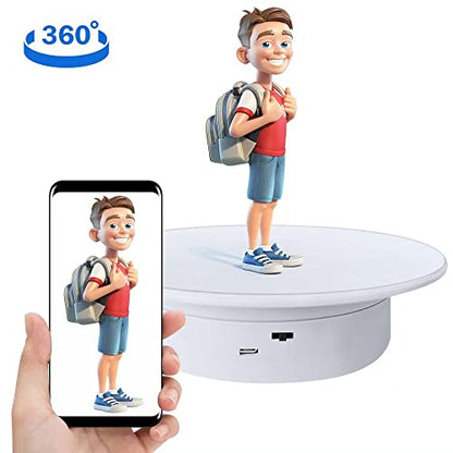 Display 360 Degree Electric Turntable,for Small Product Display, 7.87in Diameter product photography turntable
