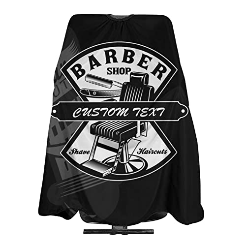 Custom Barber Cape Hairdresser Cape, Add Your Photo Text Logo Personalized Barber Salon Cape for Men, Customized Hair Cutting Cape for Home Salon Barbershop - color: Barber Cuts1