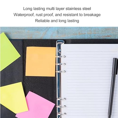 3 Ring Metal Loose Leaf Binders Stainless Steel Book Rings Photo Album Binding Spines for Notebook Travel Diary 10Pcs (30mm) - size: 30mm