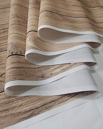 Natural Light Brown Wood Plank Photography Backdrop Realistic Wooden Texture Photo Background for Portrait Product, Studio DIY Projects 7x5FT 11789