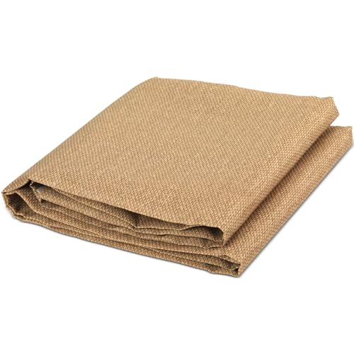 Brown Burlap Texture Classroom Bulletin Board Decorations Fabric 47x141inch Brown Burlap Grain Classroom Background for Wall Backdrop, DIY Craft, Bulletin Board, Pillow, Curtain, Reusable, Easy to Cut - style: Weave