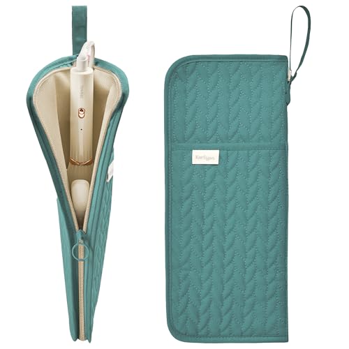 KarSyon Hot Tools Organizer Heat Resistant Mat Case Hair Tools Holder Travel Bag Portable Hair Styling Tools Cover Pouch for Curling Iron,Flat Iron,Hair Straightener (Teal) - color: Teal