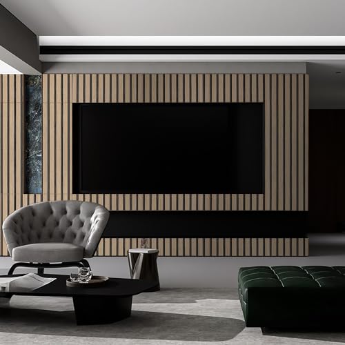 Wood Slat Wallpaper Peel and Stick - 35.4'' x 120'' Self Adhesive Contact Paper for Walls Wood Panels for Wall, Wall Panel, Peel and Stick for Easy DIY Wall Decor (Brown) - color: Dark Brown, size: 35.4"x120"