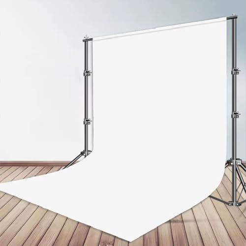Solid Photography Backdrop Background Chromakey Muslin Portrait Background Screen for Photo Video Studio… (White, 8x10ft) - color: White, size: 8x10ft