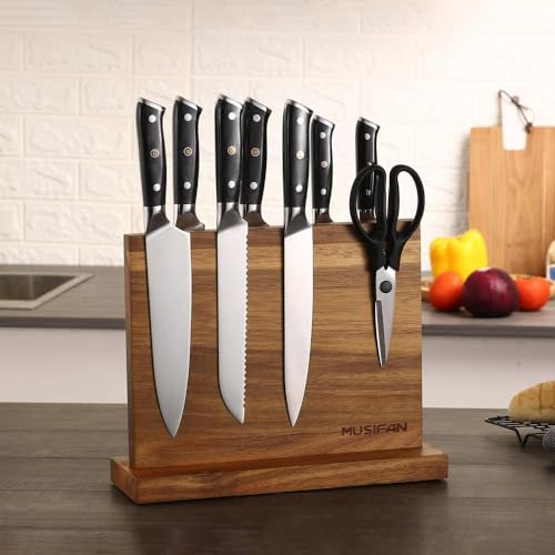 Magnetic Knife Block - Magnetic Knife Holder - Magnetic Knife Stand- Cutlery Display Stand and Storage Rack - style: Magnetic Knife Block