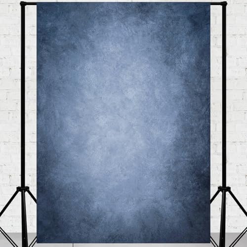 Mocsicka Dark Blue Photography Backdrops Texture Abstract Photo Backdrop Vintage Headshot Portrait Background for Photography Studio Props (Dark Blue, 10x10ft) - color: Dark Blue, size: 10x10ft