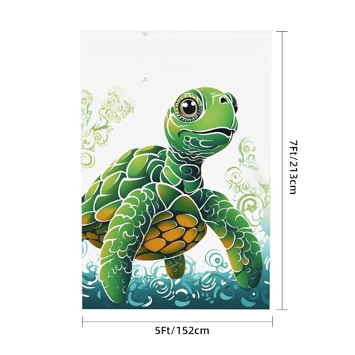 Cartoon Turtle Pattern Backdrop Background for Photography 5x7ft Photobooth Professional Photo Backdrop Curtains Video Photography Studio Photo Backgrounds Banner Booth Background Screen Parties - color: Cartoon Turtle Pattern