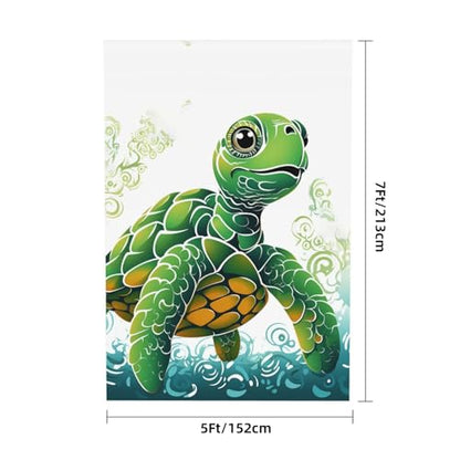 Cartoon Turtle Pattern Backdrop Background for Photography 5x7ft Photobooth Professional Photo Backdrop Curtains Video Photography Studio Photo Backgrounds Banner Booth Background Screen Parties - color: Cartoon Turtle Pattern