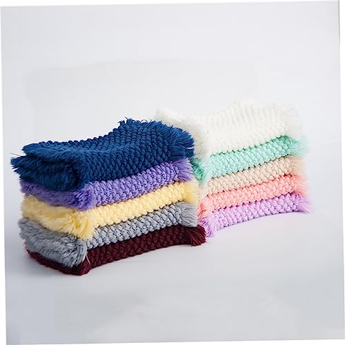 Cabilock Cotton Blanket Neutral Color Infant Photography Props Blanket Photo Prop