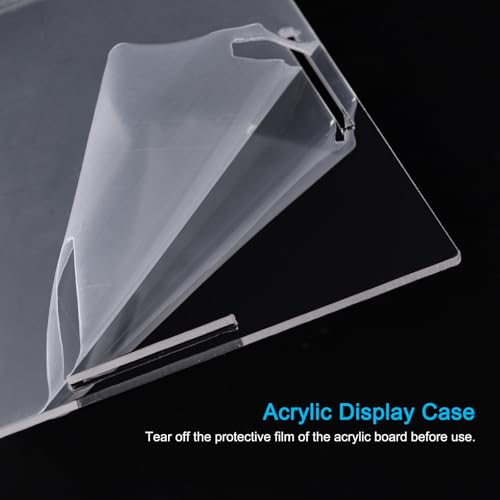 MECCANIXITY Acrylic Display Case Plastic Box Cube Storage Box Clear Assemble Showcase 14.1x10.2x16.1 Inch for Collectibles - size: 14.1x10.2x16.1 Inch