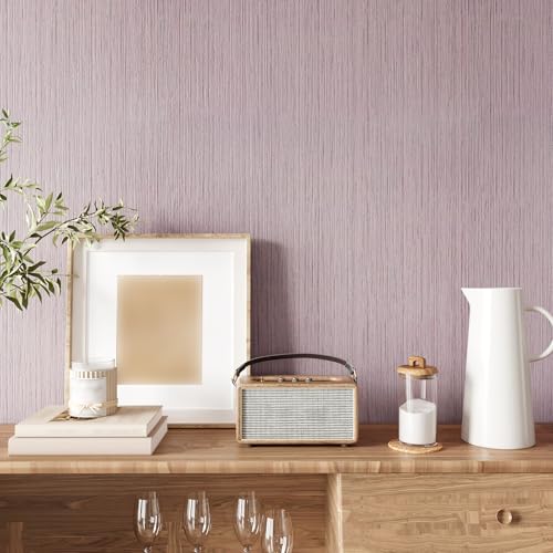 CRE8TIVE Pale Pink Grasscloth Peel and Stick Wallpaper for Girls Bedroom 24"x118" Wide Grasscloth Contact Paper Self Adhesive Removable Light Pink Wallpaper Fabric Linen Vinyl Roll for Nursery Walls - color: Pale Pink, size: 24" x 118"