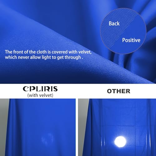 10x12ft Royal Blue Screen Backdrop for Photography, Large Seamless Polyester Fabric Royal Blue Photo Backdrop Curtain for Portrait Photoshoot Video Shooting - color: Royal Blue, size: 10x12ft