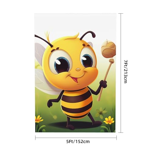 Honey bee Backdrop Background for Photography 5x7ft Photobooth Professional Photo Backdrop Curtains Video Photography Studio Photo Backgrounds Banner Booth Background Screen Parties - color: Honey Bee