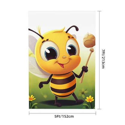 Honey bee Backdrop Background for Photography 5x7ft Photobooth Professional Photo Backdrop Curtains Video Photography Studio Photo Backgrounds Banner Booth Background Screen Parties - color: Honey Bee