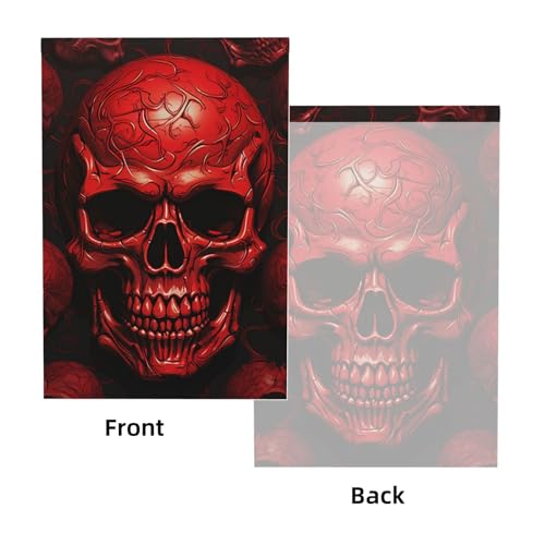 Red Skulls Backdrop Background for Photography 5x7ft Photobooth Professional Photo Backdrop Curtains Video Photography Studio Photo Backgrounds Banner Booth Background Screen Parties - color: Red Skulls